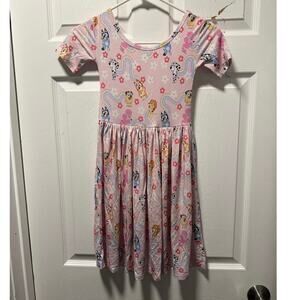Forever Friends NWOT Bamboo Bluey Twirl Dress 7/8